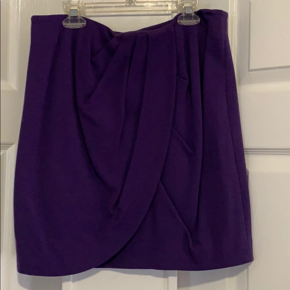 Purple mini skirt